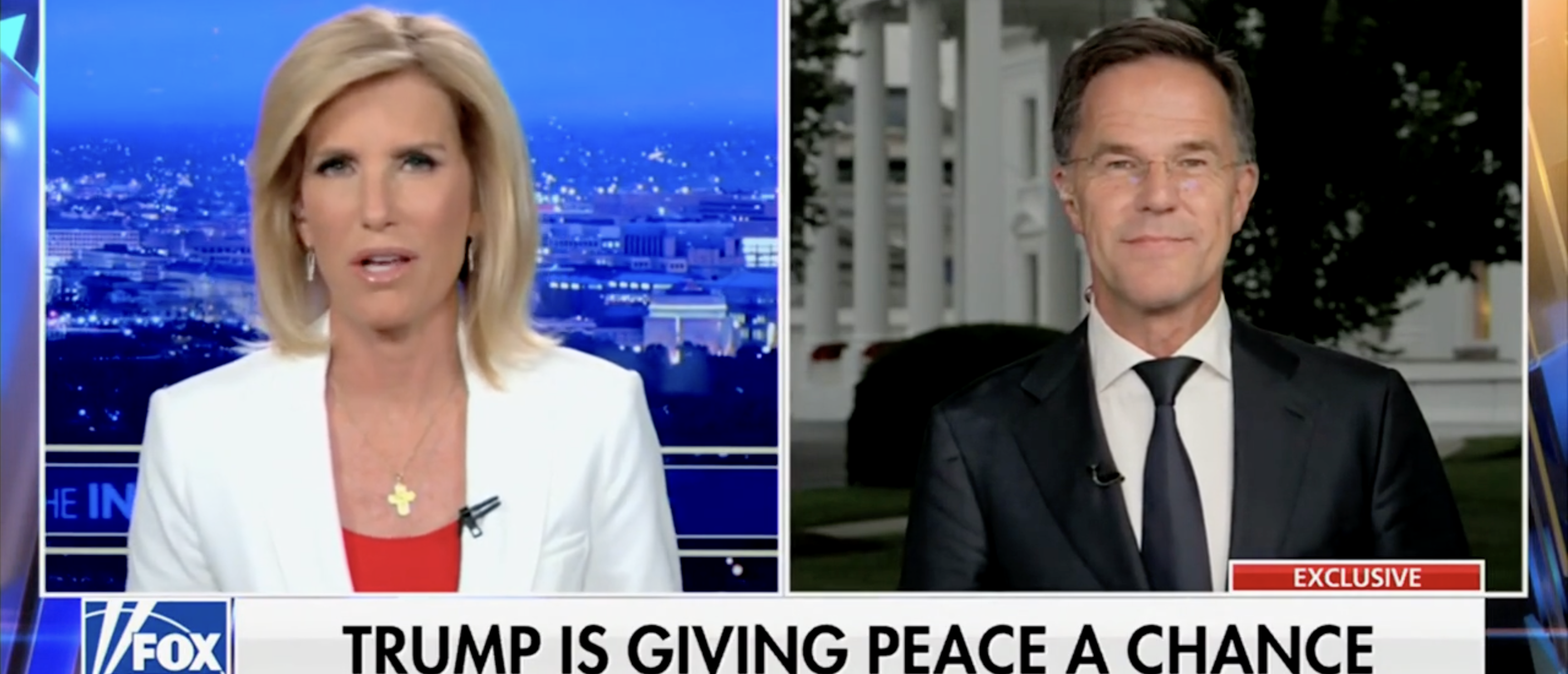 Mark Rutte on "The Ingraham Angle" discussing Trump, NATO [Screenshot/Fox News/"The Ingraham Angle"]